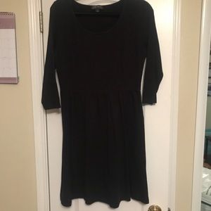 Forever 21 plus black mid sleeve dress 1X